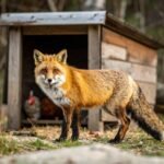 depredador acechando gallinero