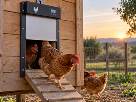 Puerta automática para gallinero