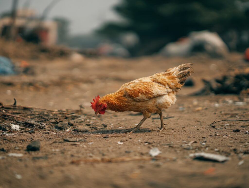 gallina con moquillo
